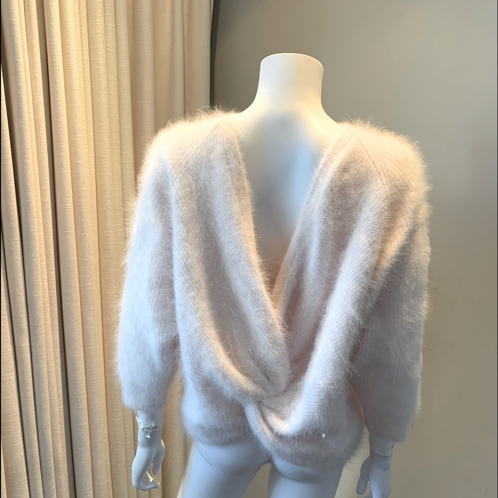 ba&sh Light Pink Alpaca Sweater